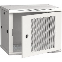 Шкаф LINEA W 9U 600x450 мм дверь перфорированная RAL7035