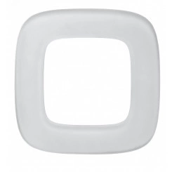 Valena ALLURE Рамка 1 пост Белое стекло универсальная Valena ALLURE Рамка 1 пост Белое стекло универсальная