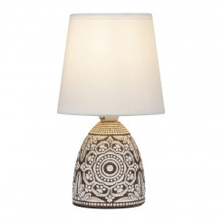 Настольная лампа Rivoli Debora D7045-501 1 * Е14 40 Вт керамика коричневая с абажуром