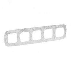 Valena ALLURE Рамка 5 постов Нарцисс хром универсальная Valena ALLURE Рамка 5 постов Нарцисс хром универсальная