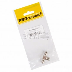 Переходник антенный, (3-гнезда F), тройник PROconnect Переходник антенный, (3-гнезда F), тройник PROconnect