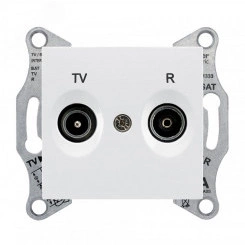 Sedna Розетка TV/R оконечная 1dB в рамку белый