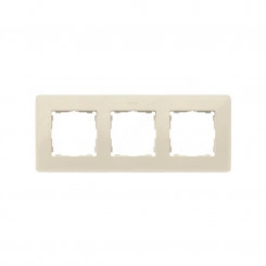 Рамка декоративная, 3 поста, Original, S82 Detail,слоновая кость-тростниковый сахар
