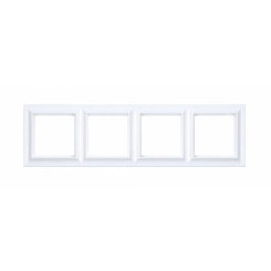 Рамка 4-поста, Eco Profi Standart, термопласт, белый