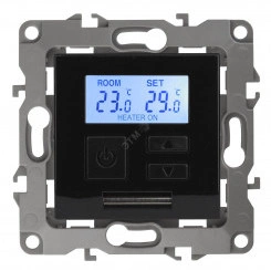 Терморегулятор универс.230В-Imax16А, Эра12, чёрный,12-4111-06 Терморегулятор универс.230В-Imax16А, Эра12, чёрный,12-4111-06