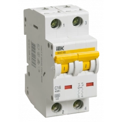 Выключатель автоматический ВА 47-60 2Р 2А 6кА D