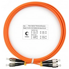 Шнур оптический duplex 3м FC-FC 62,5/125 mm  LSZH FOP-62-FC-FC-3m