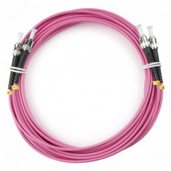 Шнур оптический duplex 7м ST-ST 50/125 mm OM4 LSZH FOP-50-OM4-ST-ST-7m
