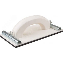 Терка для нажд.бумаги пластиковая с мет.прижимом 230х120 мм Терка для нажд.бумаги пластиковая с мет.прижимом 230х120 мм