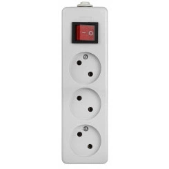 Колодка 3гн, без зазeмл, с выкл (10/40/1200) K-3s