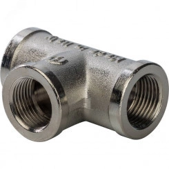 Тройник ВВ никелированный 3/8' Тройник ВВ никелированный 3/8'