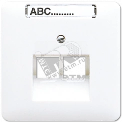 Крышка для ординарной телефонной и компютерной розетки UAE белая Крышка для ординарной телефонной и компютерной розетки UAE белая