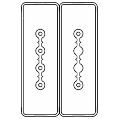 Секция прямая шинопровод 1+1 точек отвода L=1000мм Cu 4P+2P25A