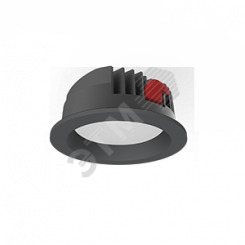 Светильник светодиодный DL-PRO круглый встраиваемый 183*80мм 35W 6500K IP65 диаметр монтажного отверстия 160-175мм черный RAL9005
