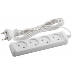 Удлинитель Россия UX-4-3m без заземл,2x0.75мм2, ШВВП, 4гн, 3м UX-4-3m ЭРА