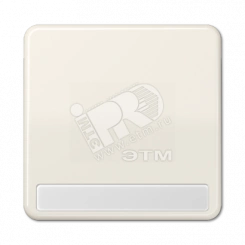 Клавиша для выключателя и кнопки с полем для надписи слоновая кость Клавиша для выключателя и кнопки с полем для надписи слоновая кость