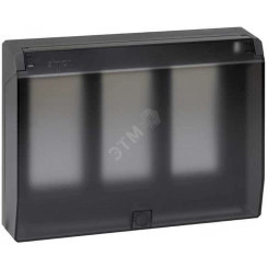 Connect Рамка на 3 S-модуля с крышкой к монт.коробке SBM250, Сима Про, графит Connect Рамка на 3 S-модуля с крышкой к монт.коробке SBM250, Сима Про, графит