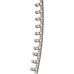 Кронштейн рожковый криволинейный Р2К15 с 15 рожками, без покрытия,S3,0, L2170 Кронштейн рожковый криволинейный Р2К15 с 15 рожками, без покрытия,S3,0, L2170