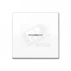 Клавиша 1-я для выключателей и кнопок  с окошком для подсветки. Серия AS500  Материал- термопласт  Цвет- белый