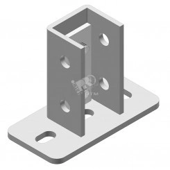 Монтажные элементы, ширина - 40 мм, толщина - 5 мм, кратность - 6шт, HD - Оцинкованная сталь (методом горячего цинкования)
