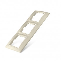 Севиль Рамка 3-х местная горизонтальная слоновая кость (ivory)