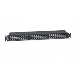 Патч-панель PLHD-48-Cat.6-SH-Dual IDC-1U высокой плотности 19', 1U, 48 портов RJ-45, категория 6, полностью экранированная, Dual IDC Патч-панель PLHD-48-Cat.6-SH-Dual IDC-1U высокой плотности 19', 1U, 48 портов RJ-45, категория 6, полностью экранированная, Dual IDC