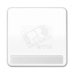 Клавиша для выключателя с полем для надписи  белая