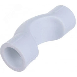 Обвод 20 мм короткий полипропиленовый PPR белый Обвод 20 мм короткий полипропиленовый PPR белый