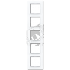Рамка 5-я для горизонтальной/вертикальной установки  Серия- ACreation  Материал- дуропласт  Цвет- белый