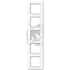 Рамка 5-я для горизонтальной/вертикальной установки  Серия- ACreation  Материал- дуропласт  Цвет- белый