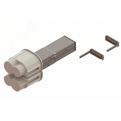 Питающий элемент + заглушка, тип 1, Cu, 6P+6P, 25A