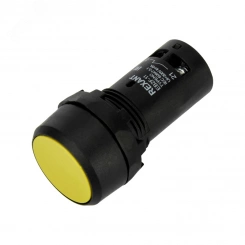 Кнопка EB22 возвратная желтая NO+NC 230 В REXANT Кнопка EB22 возвратная желтая NO+NC 230 В REXANT