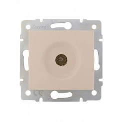 KARINA Розетка ТВ проходная крем (10шт/120шт)