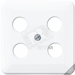 Крышка для SAT-TV-розетки с 4-мя гнездами Крышка для SAT-TV-розетки с 4-мя гнездами