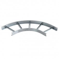 Угловая секция 90° лестничного лотка 60х400 мм R=500 мм.