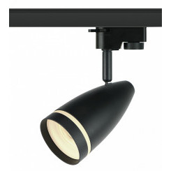 Трековый светильник TR49 - GU10 BK однофазный под лампу GU10 матовый черный под лампу GU10, лампа в комплект не входит ЭРА