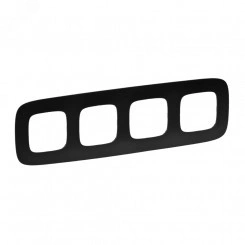 Valena ALLURE Рамка 4 поста матовый черный универсальная Valena ALLURE Рамка 4 поста матовый черный универсальная