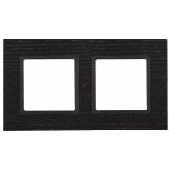 Рамка на 2 поста, дерево, Эра Elegance, чёрн.дерево+антр, 14-5302-05 Рамка на 2 поста, дерево, Эра Elegance, чёрн.дерево+антр, 14-5302-05