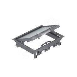 Лючок GES6-2U (универсальный) 9xModul45 (полиамид, черный)