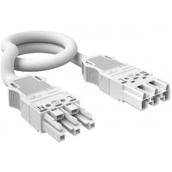Кабель соединительный штекер-гнездо WINSTA MIDI длина 3 м (H05VV-F 3х2,5 мм2, L-PE-N, белый)