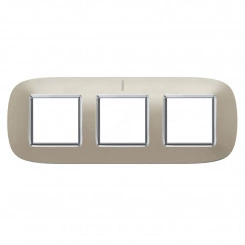 Axolute Накладки декоративные в форме эллипса глянцевые/светлый титан на 2+2+2 модуля Axolute Накладки декоративные в форме эллипса глянцевые/светлый титан на 2+2+2 модуля