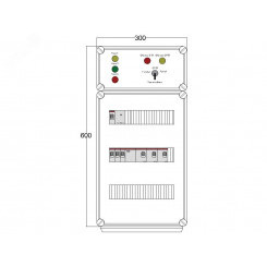 Щит управления электрообогревом DEVIbox HS 3x1700 D330 (в комплекте с терморегулятором и датчиком температуры)