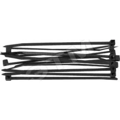 Ремешок-хомут, черный (SORMAT) JSS, 150 х 3,5 мм (фасовка 4 шт.)