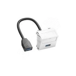 Мультимедийная рамка USB 3.0 A-A Modul45 (белый)