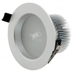 Светильник светодиодный ДВО-14Вт 1680Лм IP40 4250К 30град. серый  матовый