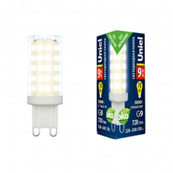 Лампа светодиодная LED-JCD-9W/3000K/G9/CL GLZ09TR прозрачная теплый белый свет