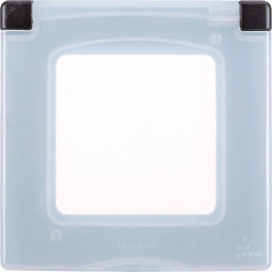 Рамка с защитной крышкой IP 44 INSPIRIA антрацит Рамка с защитной крышкой IP 44 INSPIRIA антрацит