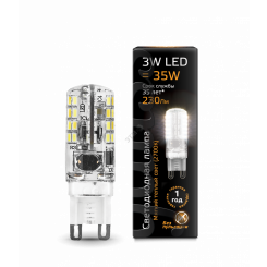 Лампа светодиодная LED 3 Вт 230 Лм 2700К теплая G9 капсула 220 В силикон Black Gauss