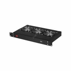 Вентиляторная полка TLK 19д 1U 3 вентилятора Г260мм без шнура питания черная