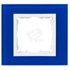 Рамка на 4 поста, S82N, синий - белый (стекло) Рамка на 4 поста, S82N, синий - белый (стекло)